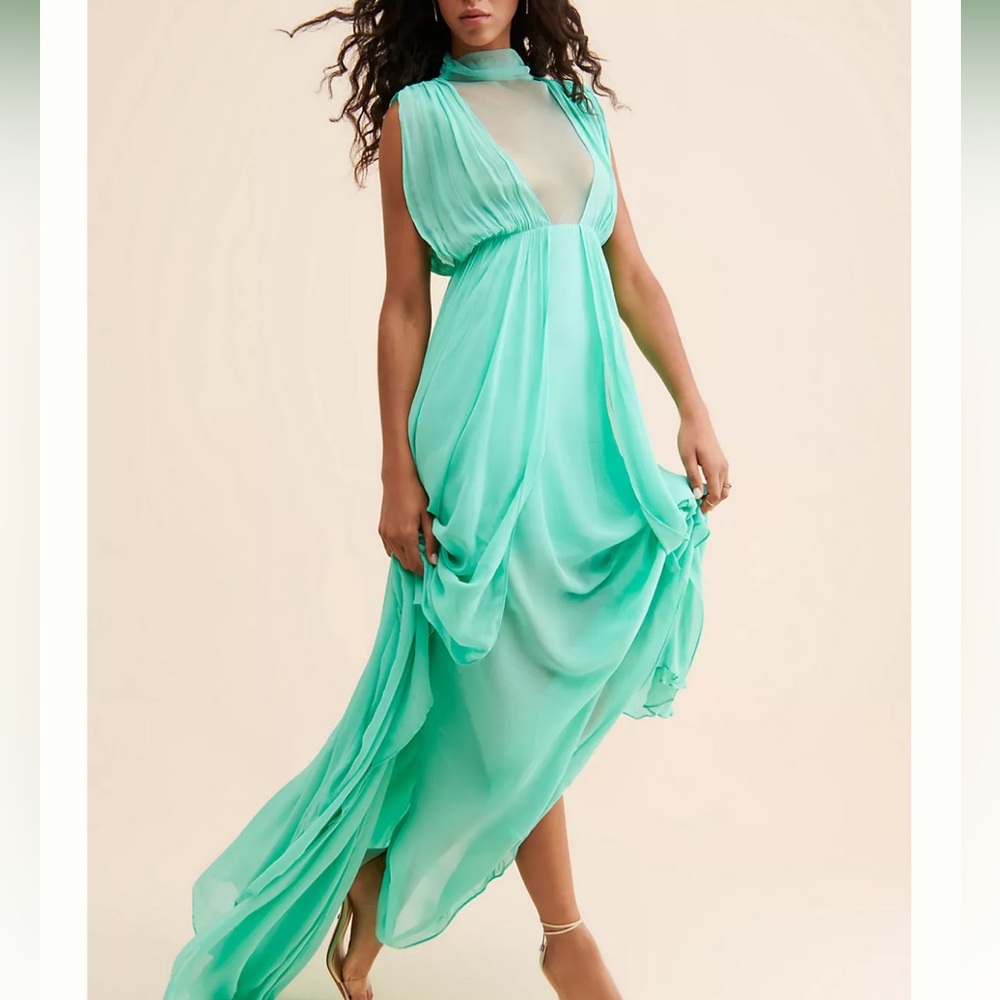 Anthropologie Bare Shine Maxi Dress